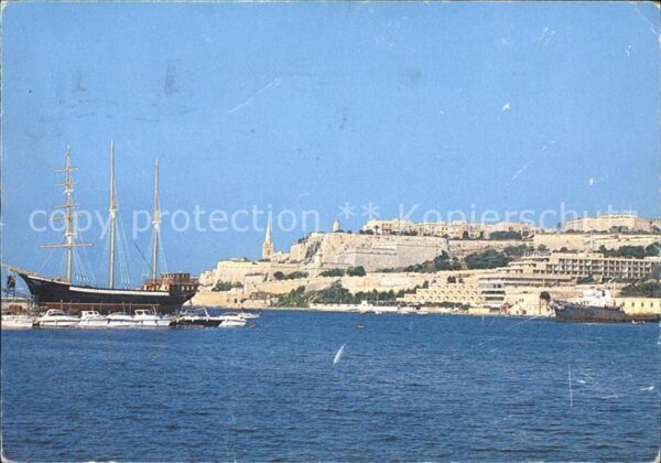 Valletta Black Pearl from Msida Creek Segelschif