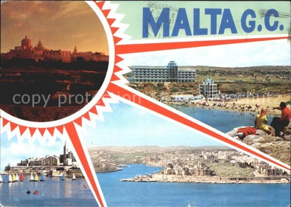 Malta Mdina Golden Bay Marsamxett Harbour Val