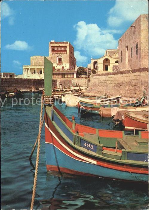 Malta St. Pauls Bay Fishing boats Harbour Hotel Gillieru Re