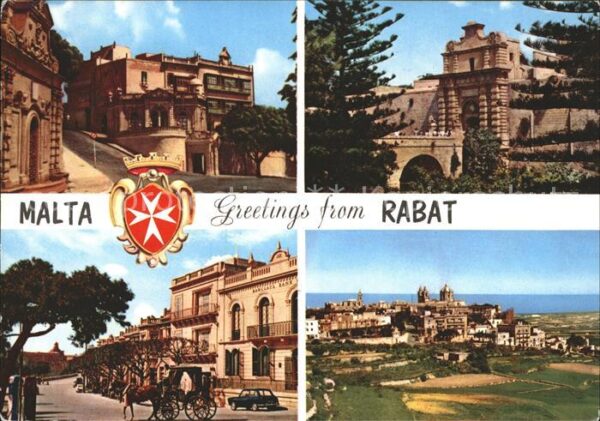 Rabat Malta Pferdekutsche Teilansichten
