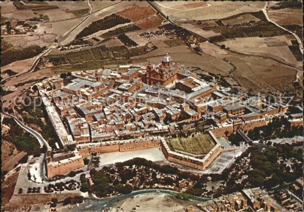 Mdina Malta Fliegeraufnahme