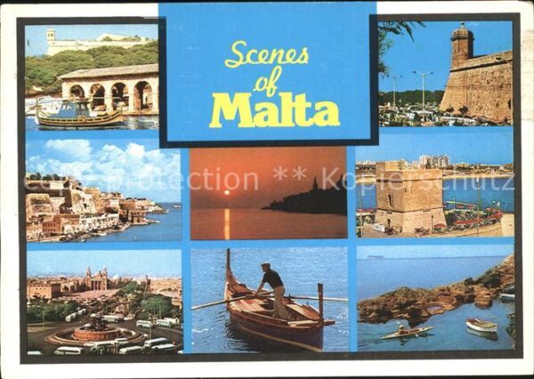 Malta Kathedrale Hafen Boote