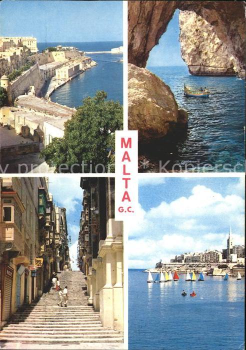 Malta Grand Harbour Blue Grotto Valletta Bast