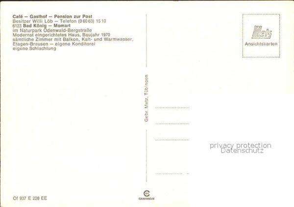 Bad Koenig Cafe-Gasthof-Pension zur Post – Bild 2