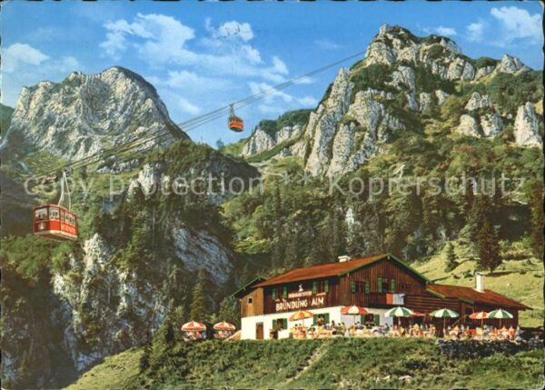 Hochfelln Ruhpolding Bründlingalm Hochfellnseilbahn Bayerisc