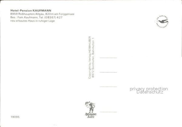 Rosshaupten Forggensee Hotel-Pension Kaufmann – Bild 2