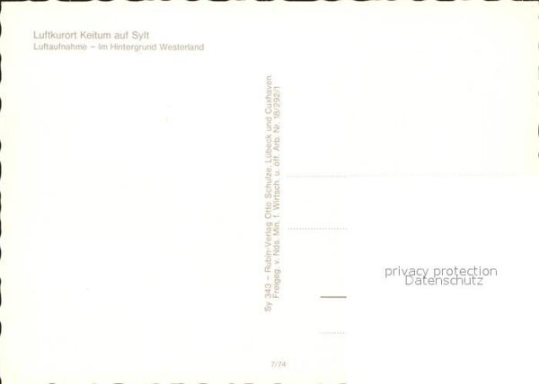 Keitum Sylt Fliegeraufnahme – Bild 2
