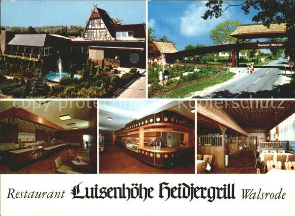 Walsrode Lueneburger Heide Restaurant Luisenhöhe Heidjergrill