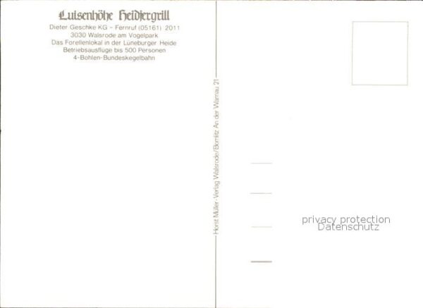 Walsrode Lueneburger Heide Restaurant Luisenhöhe Heidjergrill – Bild 2
