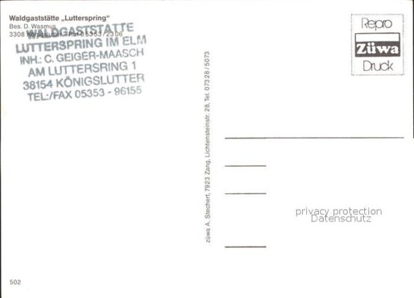 Koenigslutter Elm Waldgaststätte Lutterspring – Bild 2