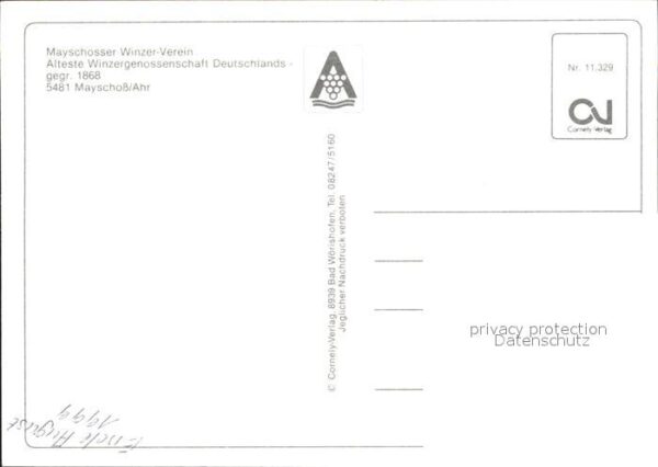 Mayschoss Mayschosser Winzer-Verein Winzergenosse – Bild 2