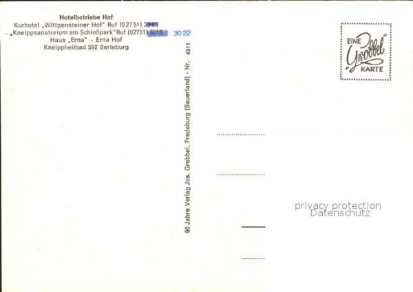 Bad Berleburg Kurhotel Wittgensteiner Hof Kneippsanat – Bild 2