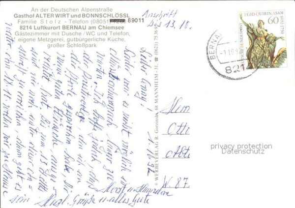 Bernau Chiemsee Gasthof Alter Wirt Bonnschlössl – Bild 2