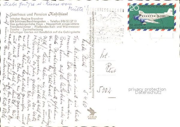 Schoenau Berchtesgaden Gasthaus-Pension Kohlhiasl – Bild 2