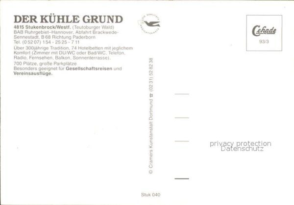 Stukenbrock Restaurant Der kühle Grunde – Bild 2
