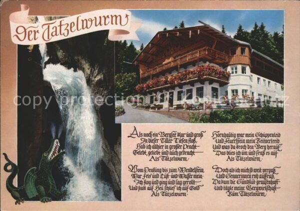 Oberaudorf Berggasthof Zum feurigen Tatzelwurm Ged