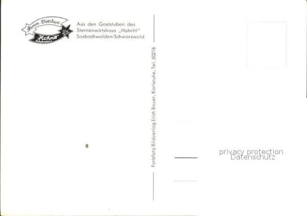 Sasbachwalden Wirtshaus Hohritt – Bild 2
