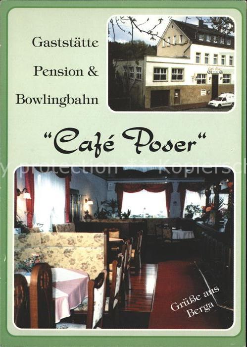 Berga Elster Gaststätte-Pension Bowlingbahn Cafe Pos