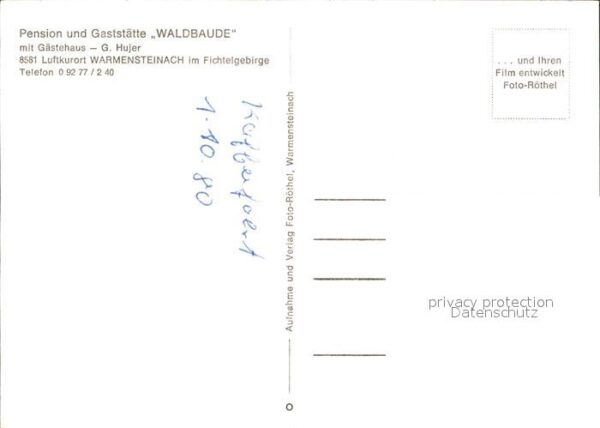 Warmensteinach Pension-Gaststätte Waldlaube – Bild 2