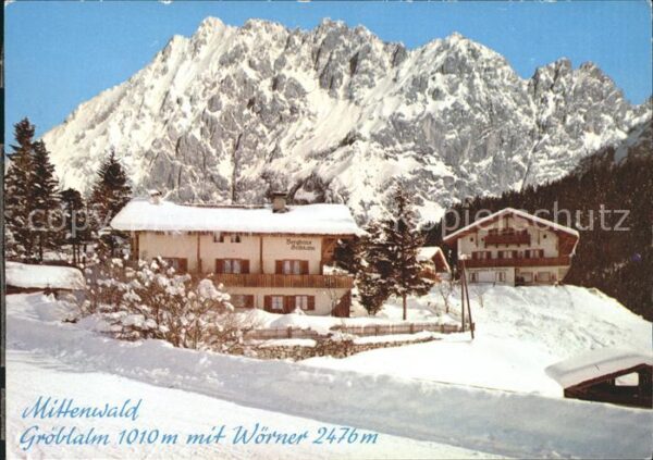 Mittenwald Bayern Berggasthaus-Pension Gröblalm