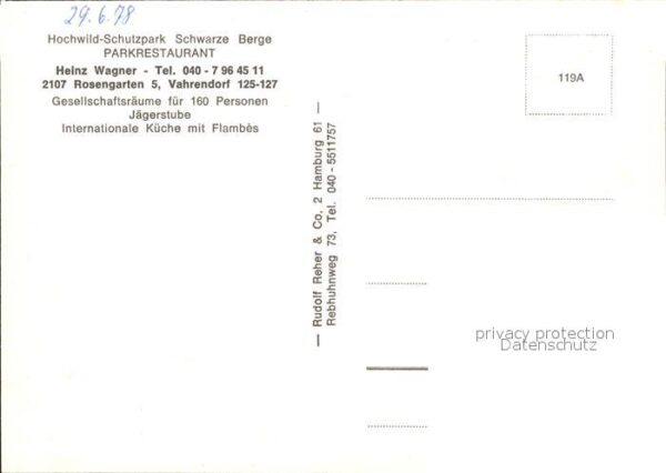 Vahrendorf Siedlung Hochwild-Schutzpark Schwarze Berge Park – Bild 2