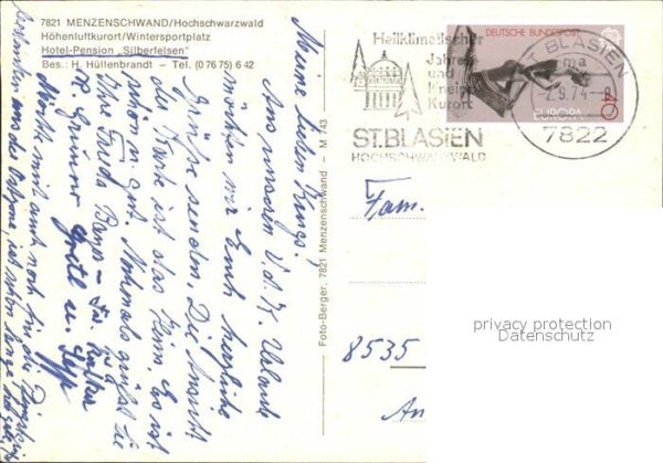 Menzenschwand Hotel-Pension Silberfelsen – Bild 2
