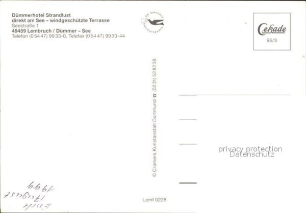 Lembruch Dümmer-See Dümmerhotel Strandlust – Bild 2