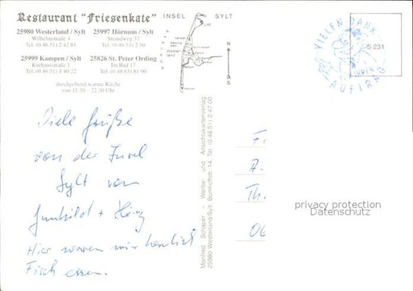 Sylt Restaurant Friesenkate Westerland Hörnu – Bild 2
