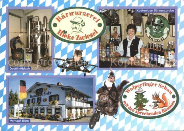Zwiesel Niederbayern Bärwurzerei Heinrich Hieke Destillierbl