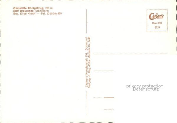 Braunlage Gaststätte Königskrug – Bild 2