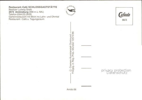 Amoeneburg Restaurant-Cafe Schlossgaststätte – Bild 2