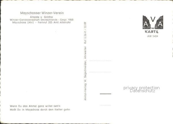 Mayschoss Mayschosser Winzer-Verein Weinkeller – Bild 2