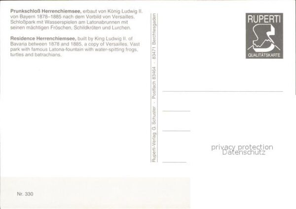 Herrenchiemsee Prunkschloss Herrenchiemsee – Bild 2