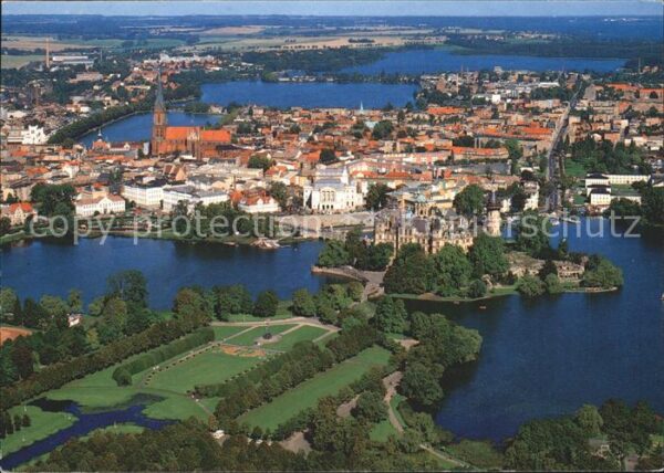 Schwerin Mecklenburg Fliegeraufnahme