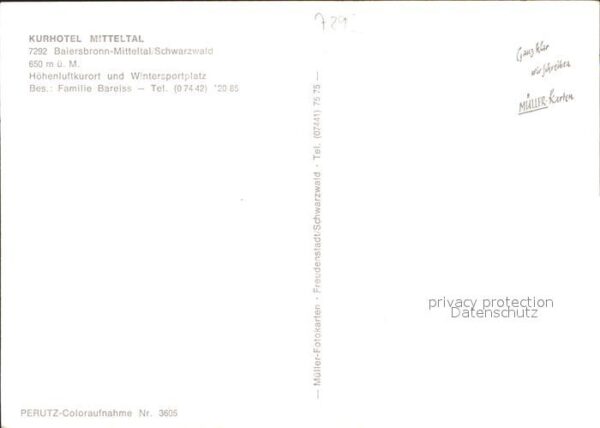 Baiersbronn Schwarzwald Kurhotel Mitteltal – Bild 2