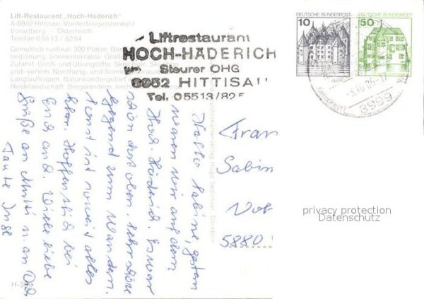 Hittisau Vorarlberg Lift-Restaurant Hoch-Häderich – Bild 2