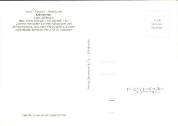 Loef Mosel Hotel-Pension-Restaurant Krähennest – Bild 2