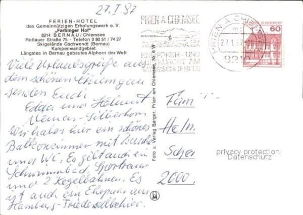 Bernau Chiemsee Ferien-Hotel Farbinger Hof – Bild 2