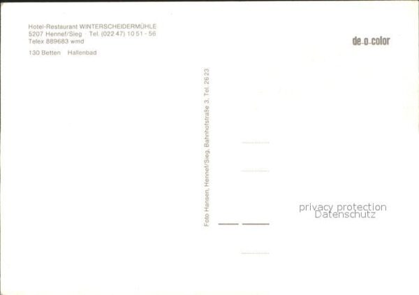 Hennef Sieg Hotel-Restaurant Winterscheidermühle – Bild 2