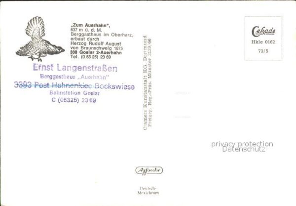 Goslar Berggasthaus Zum Auerhahn – Bild 2