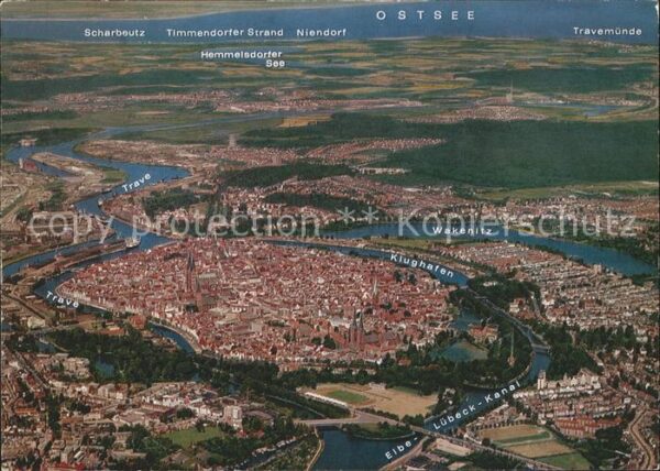 Luebeck Fliegeraufnahme