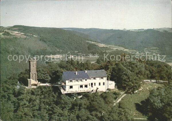 Bad Ems Berghotel Concordiaturm Fliegeraufnahme