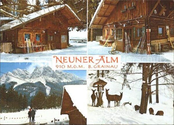 Grainau Neuner Alm Teilansichten Wildfütterung