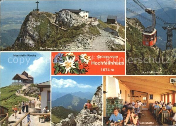 Hochfelln Ruhpolding Berggasthof am Gipfelkreuz Hochfellnbah