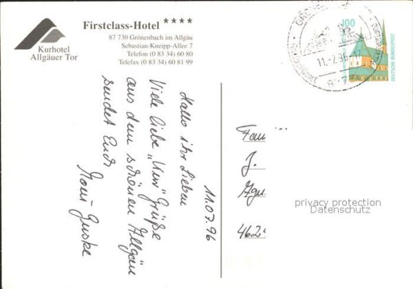 Gruenenbach Allgaeu Kurhotel Allgäuer Tor Fontäne – Bild 2