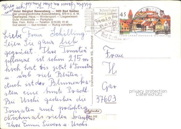 Bad Sachsa Harz Hausansicht Berghotel Ravensberg Katzen – Bild 2