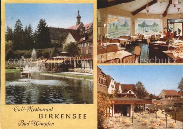 Bad Wimpfen Cafe Restaurant Birkensee Gastraum Font