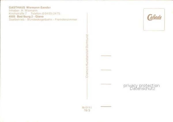 Glane Gasthaus Wiemann Sander – Bild 2