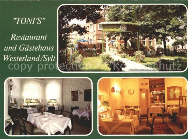 Westerland Sylt Restaurant Gästehaus Tonis