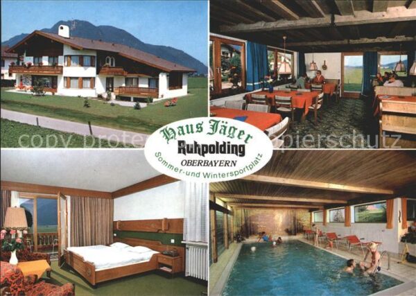 Ruhpolding Haus Jäger Gastraum Zimmer Hallenbad